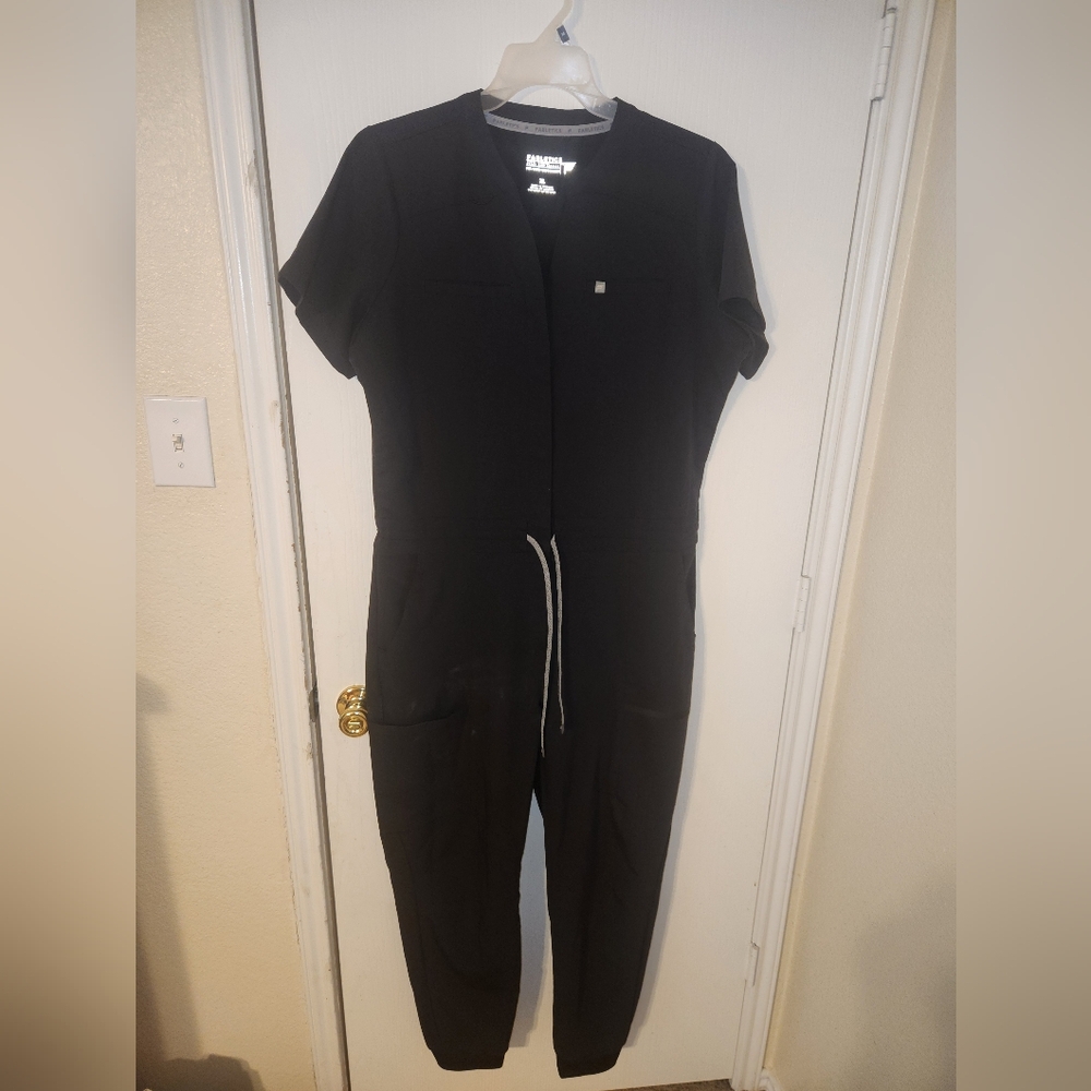 Black Women's Scrub Jumpsuit